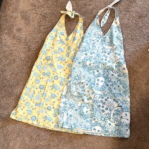 Two Lilly pullitzer halter dresses girls preppy